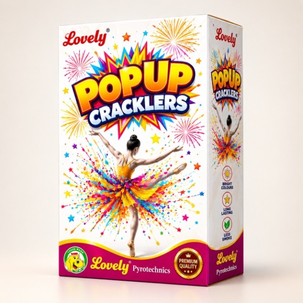 5' Fancy Pop Up Crackling(2 Pcs)