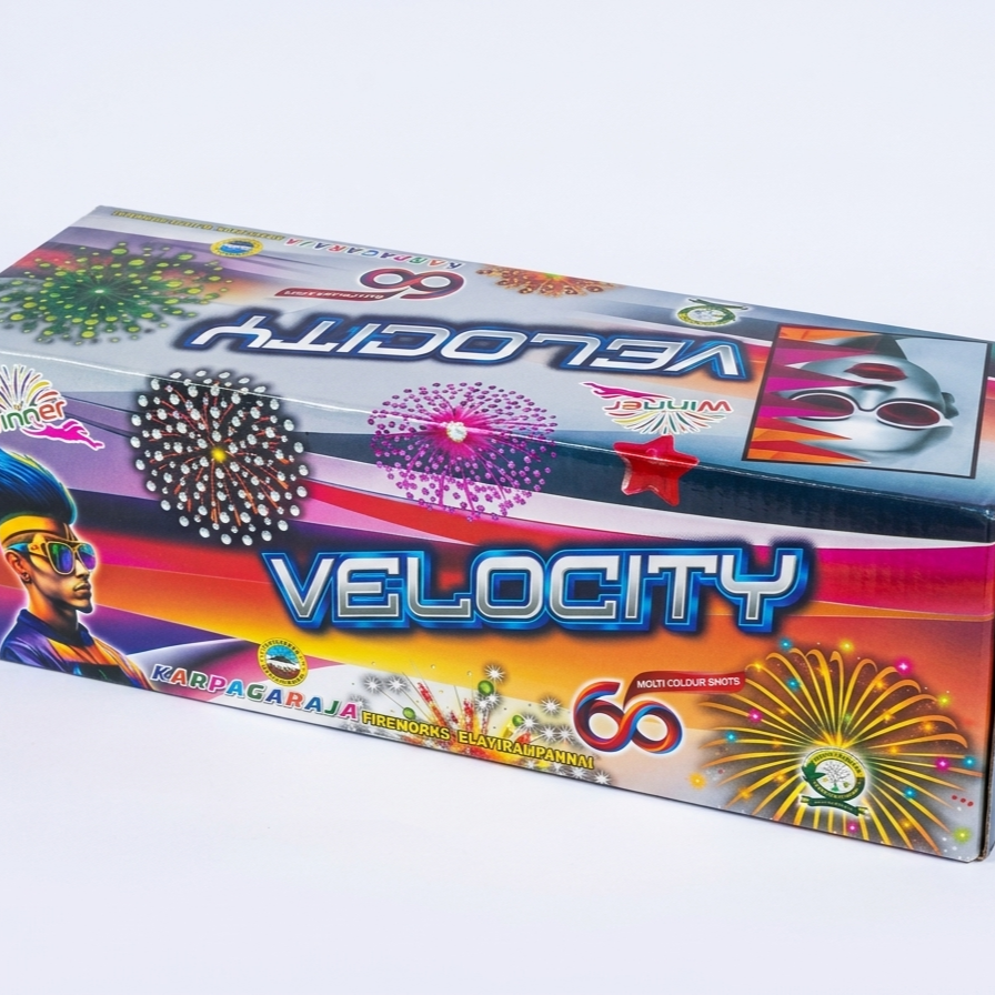 60 Shot Multicolour (6 Colour With Crackling) 