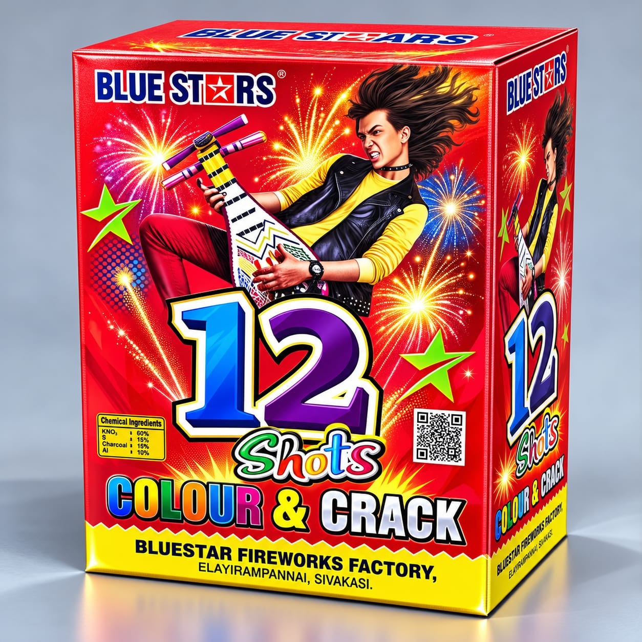 12 Shot Colour Crackling